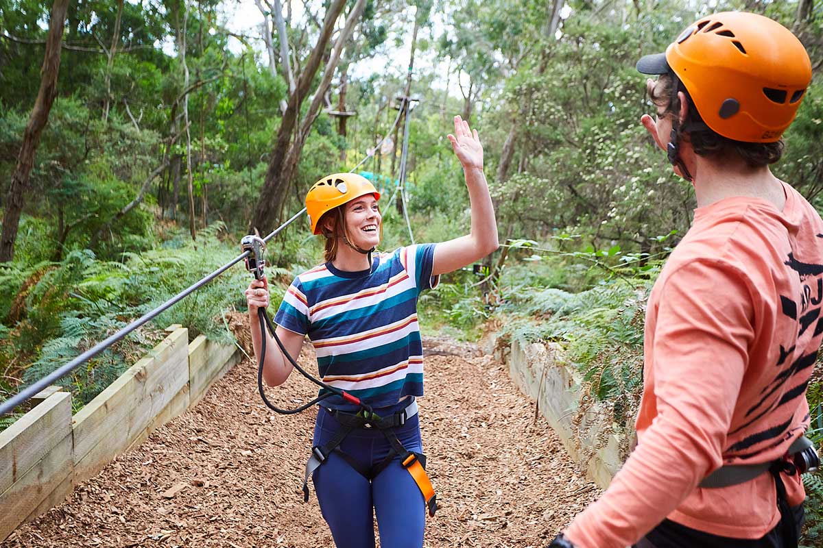 treetop quest activity at Enchanted Adventure