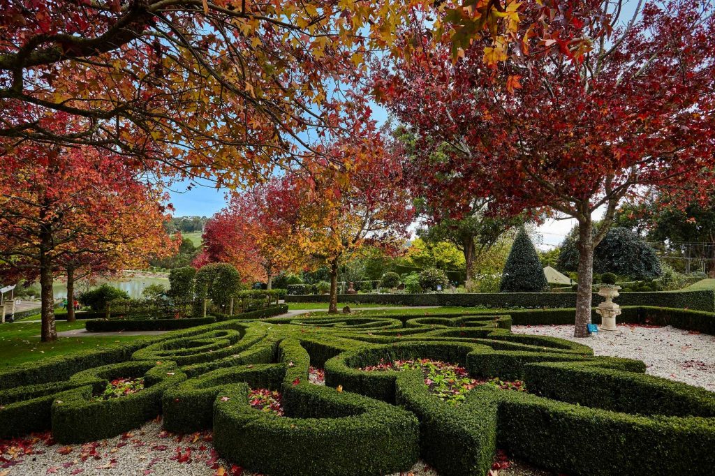 Formal Gardens in Autumn at Enchanted Adventure